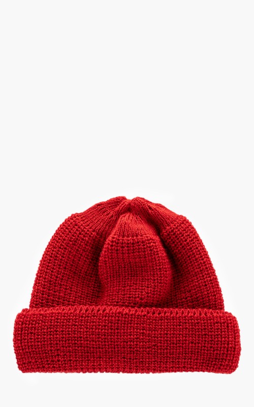 Leuchtfeuer-Strickwaren Alaska Knit Wool Beanie Red