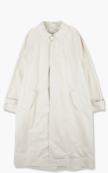 Hed Mayner Trench Coat Cotton Drill Ecru AW21_O30_ECR/DRL