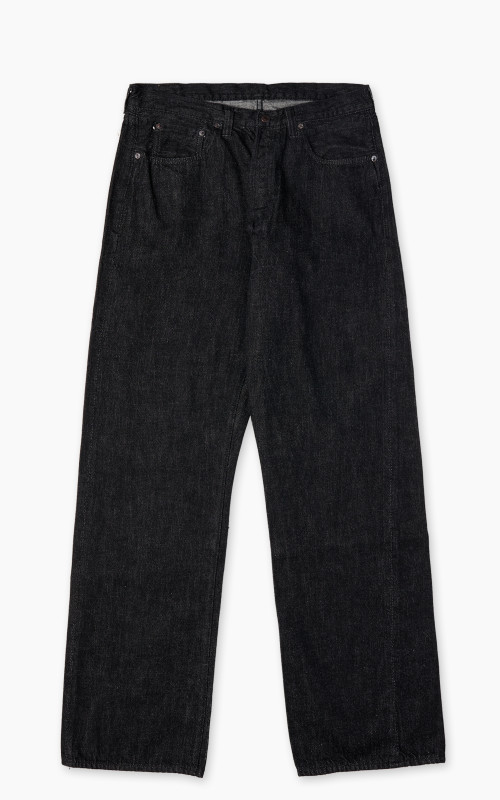 Fullcount 0105BKSS Wide Black Selvedge Super Smooth Denim Black 11.5oz