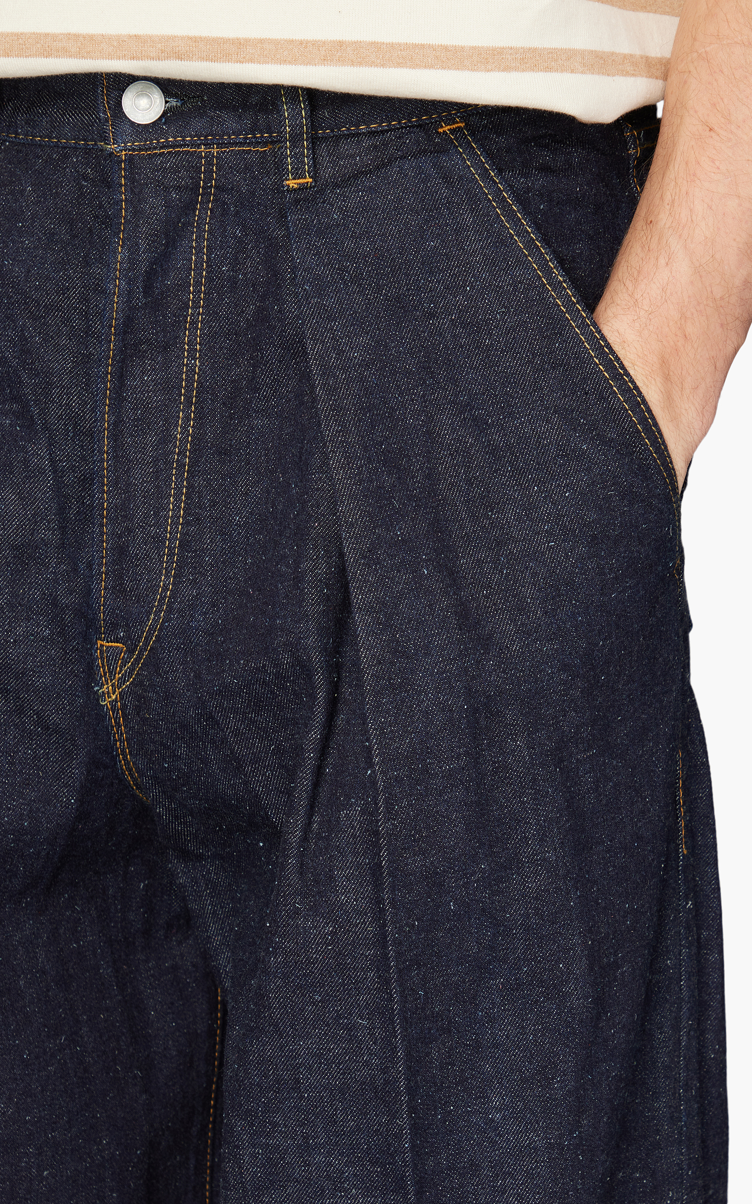Markaware Pleated Wide Denim Indigo | Cultizm Markaware Pleated Wide Denim Indigo | Cultizm