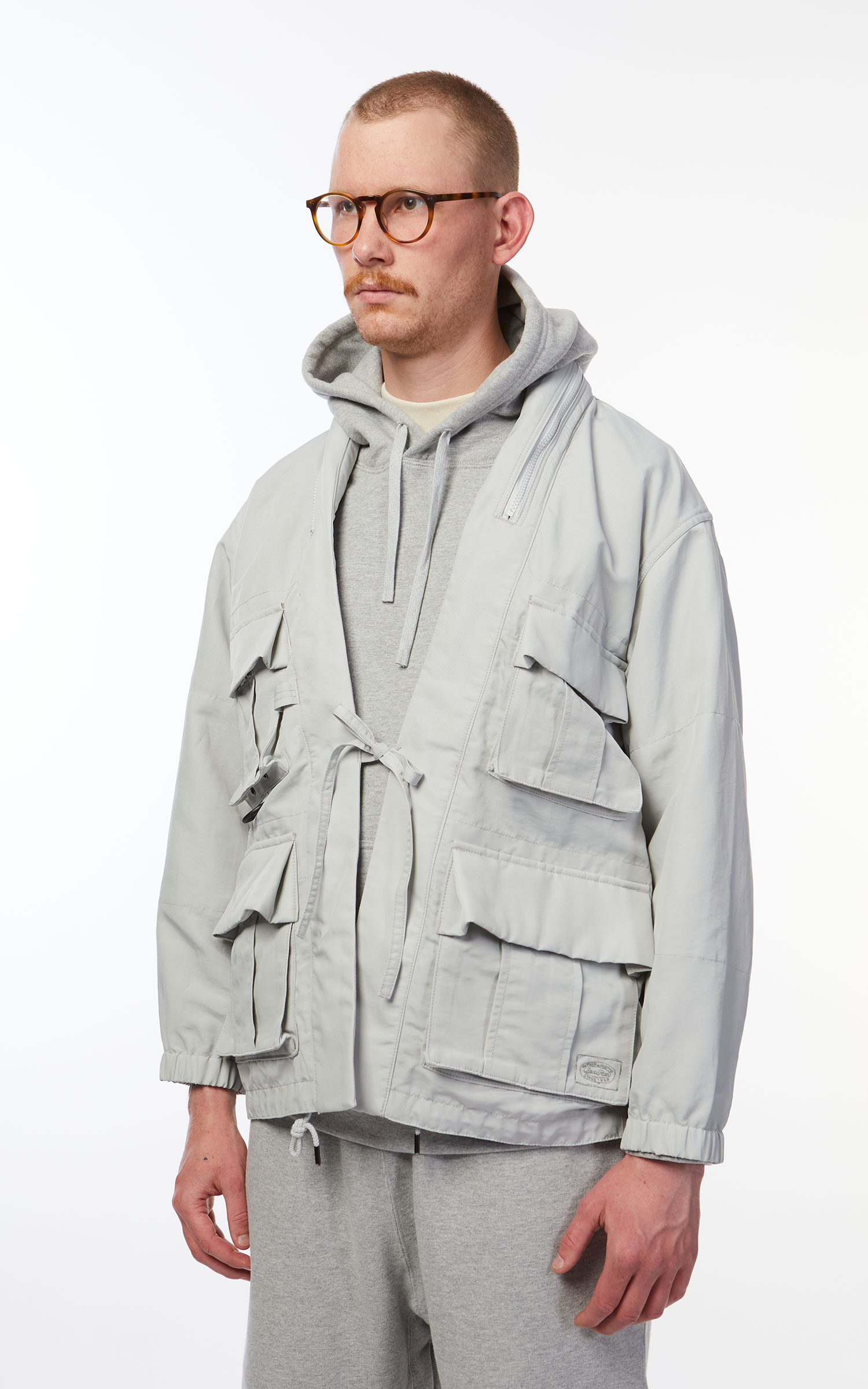 Snow Peak Ny/Paper Cloth Jacket Ice Grey | Cultizm