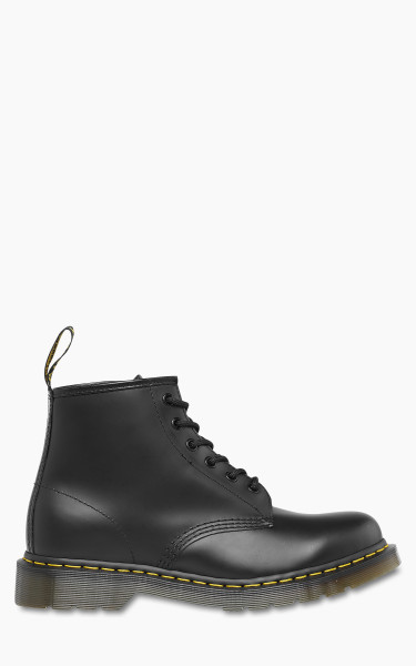 Dr. Martens 101 Yellow Stitch Smooth Leather Ankle Boots