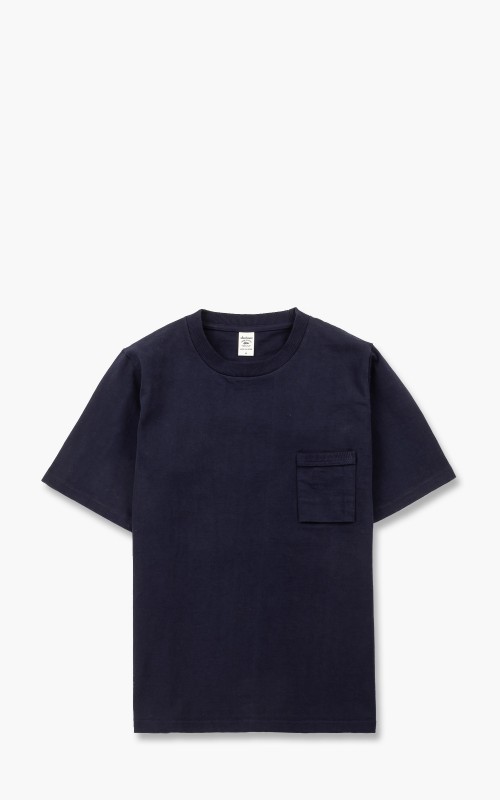 Jackman Dotsume Pocket T-Shirt Navy