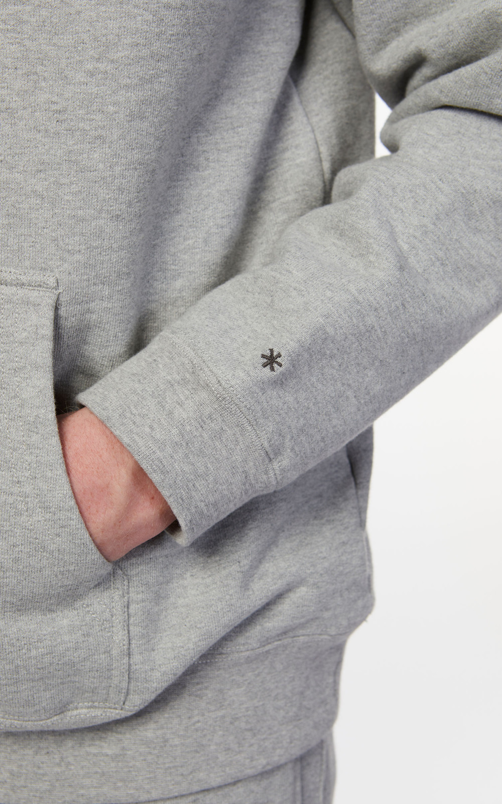 Snow Peak Recycled Cotton Pullover Hoodie Melange Grey | Cultizm