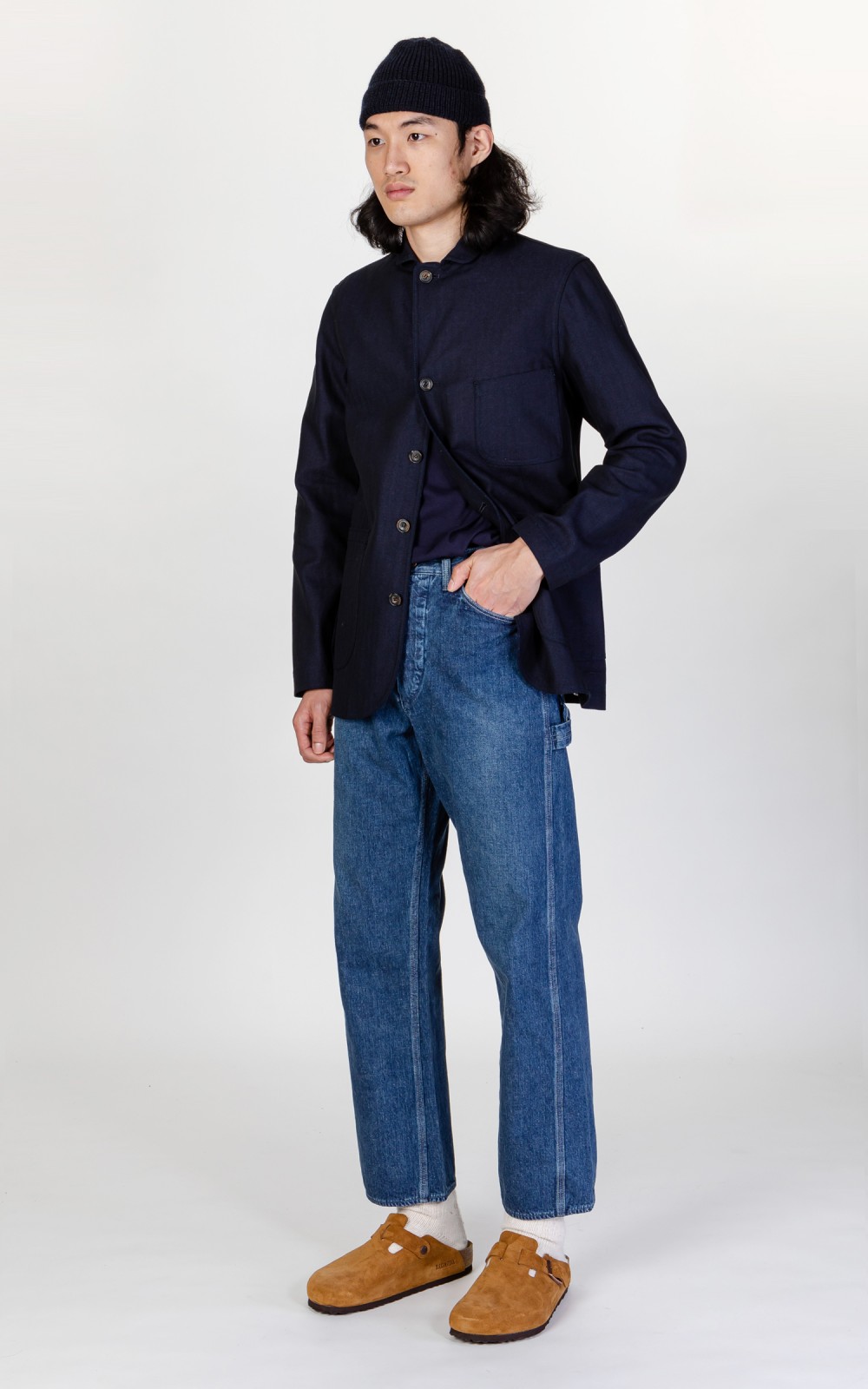 [PERSTEP]★24FW★韓国人気★WASHED OIL DENIM PANTS Designer fashion, Seoul-fully created | W Concept