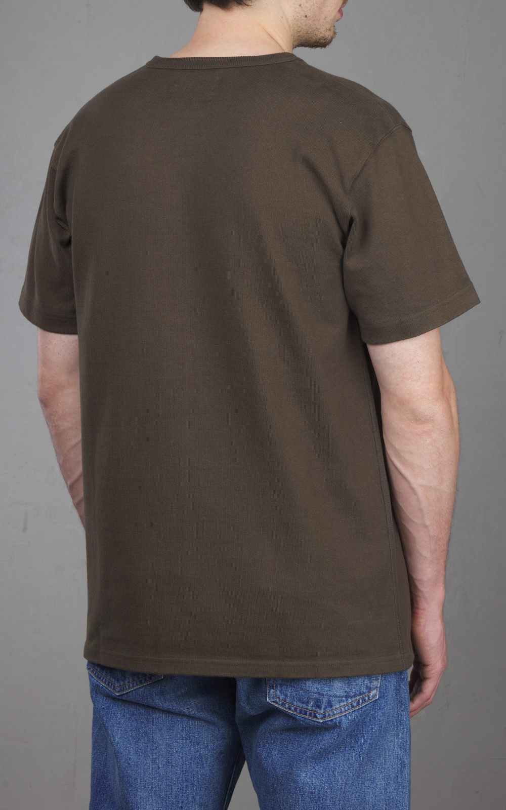 Wonder Looper Double Heavyweight Crewneck T-Shirt Khaki