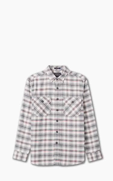 Pendleton Burnside Flannel Shirt Birch/Grey/Red Plaid
