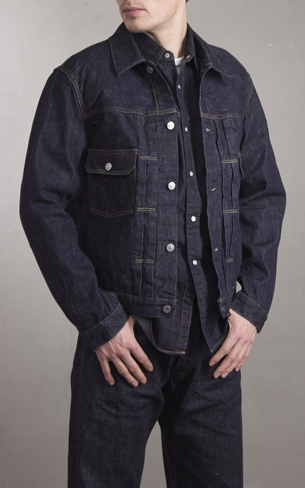 TCB 50's Type 2 Denim Jacket Selvedge Indigo | Cultizm TCB 50's Type 2 Denim Jacket Selvedge Indigo | Cultizm