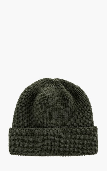 Leuchtfeuer-Strickwaren Borkum Knit Wool Beanie Olive