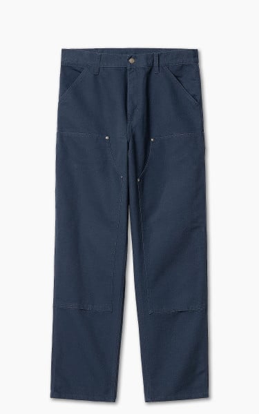 Carhartt WIP Double Knee Pant Dearborn Canvas Rinsed Blue