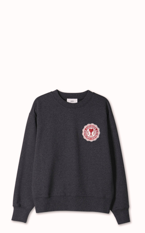 AMI Paris Ami Paris FR Patch Sweatshirt Anthracite