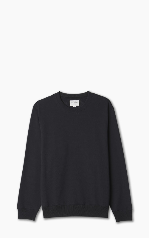 Still By Hand Pivot Sleeve Sweatshirt Black Navy