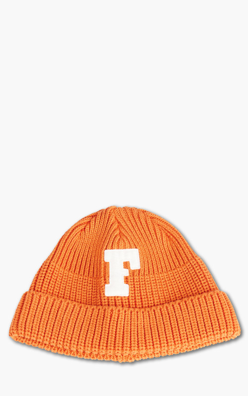 Fullcount 6025 Fishermans 'F' Patch Cap Orange