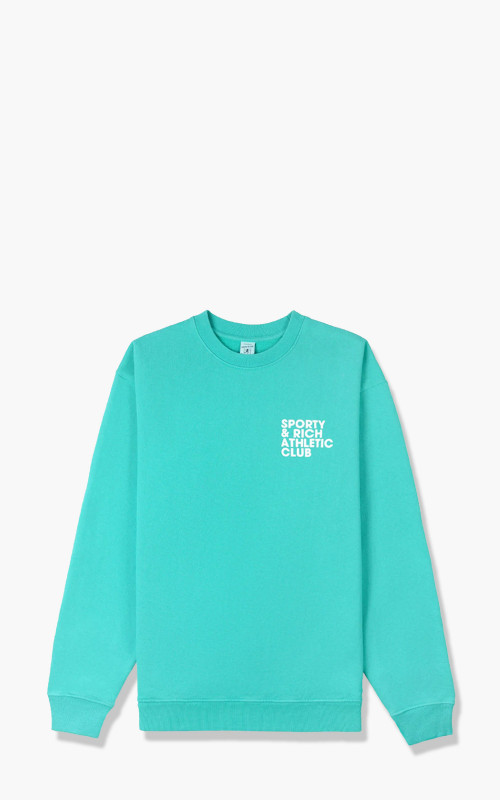 Sporty & Rich Exercise Often Crewneck Turquoise CR461TU