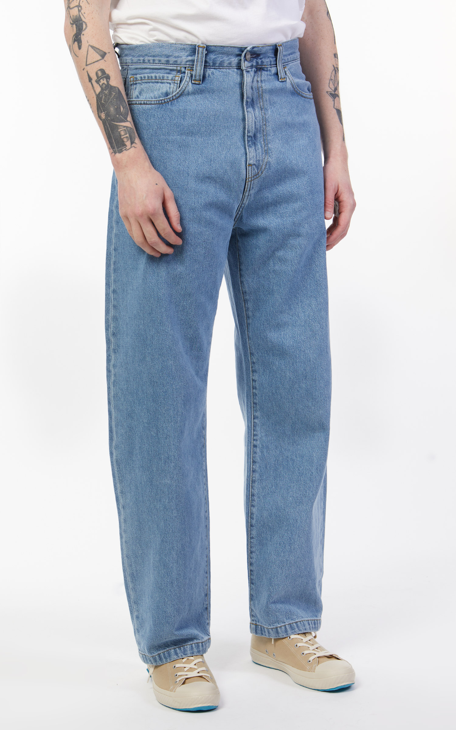 Carhartt WIP landon loose tapered fit jeans in blue wash