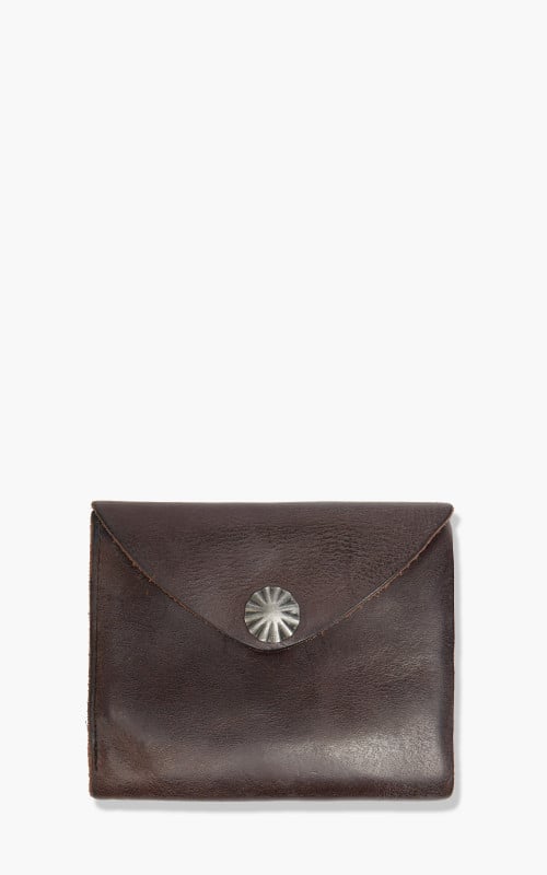 Mens Accessories Wallets and cardholders RRL Leather Concha Envelope Wallet in Brown for Men 