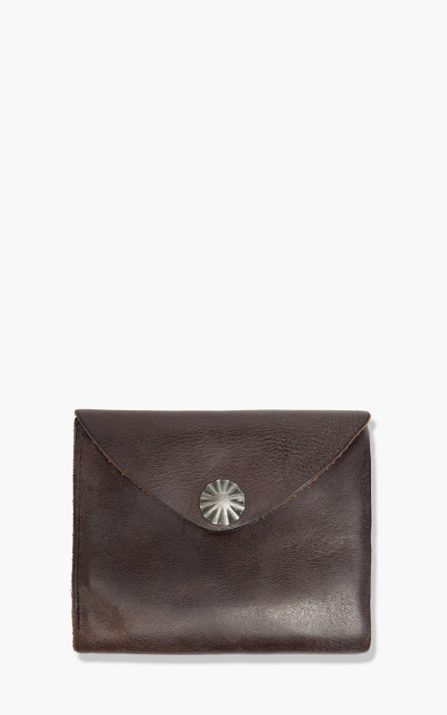 RRL Concha Envelope Wallet Dark Brown 4178604710001