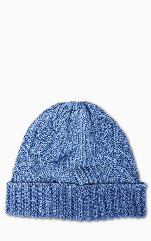 RoToTo R5023 Aran Cable Watch Cap Indigo