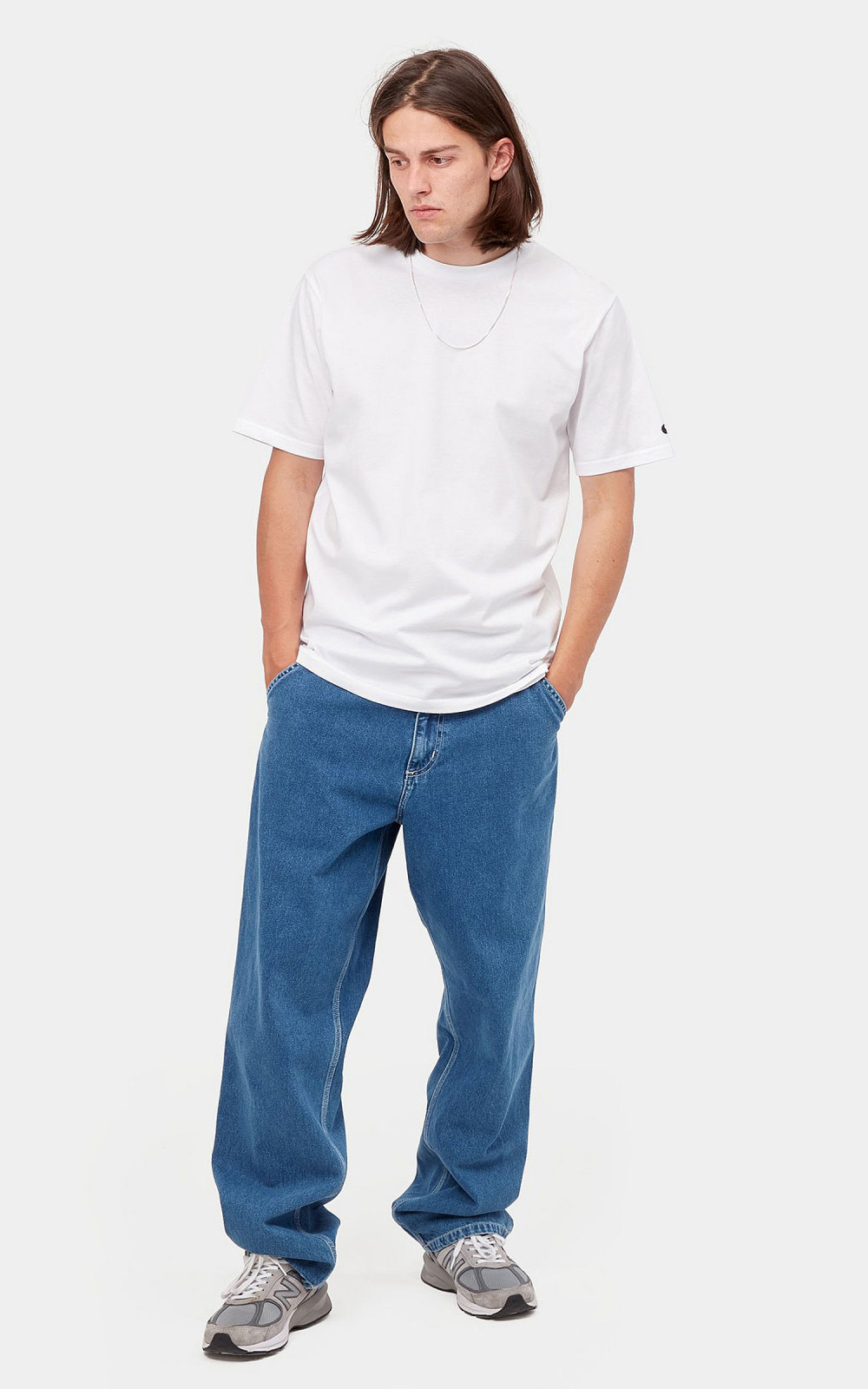 Carhartt WIP S/S Base T-Shirt White/Black | Cultizm
