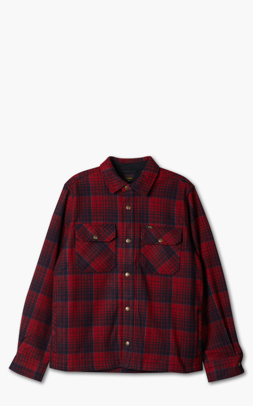 Lee 101 Wool Overshirt Salsa