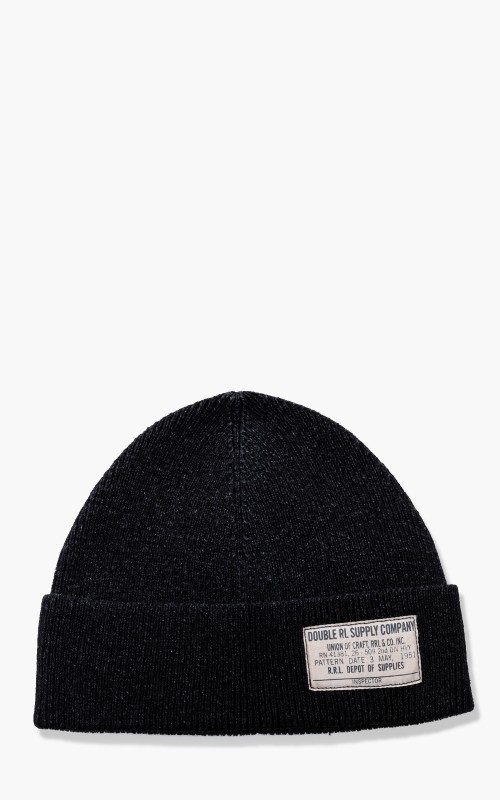 RRL Cotton Watch Cap Midnight Blue