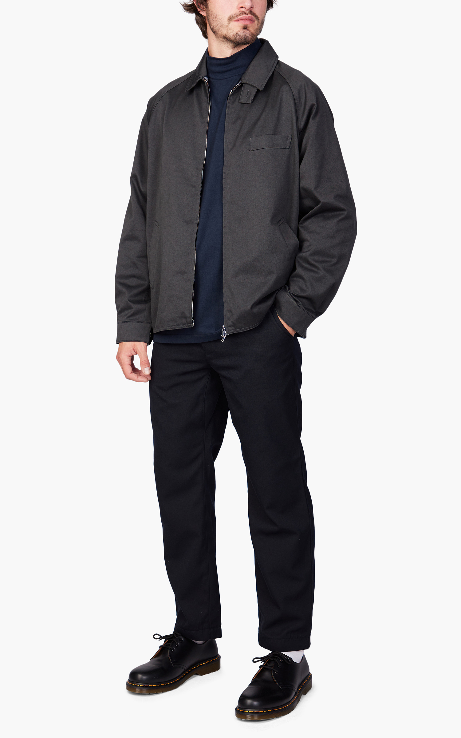 Nanamica GORE-TEX Infinium Chino Crew Jacket Grey | Cultizm