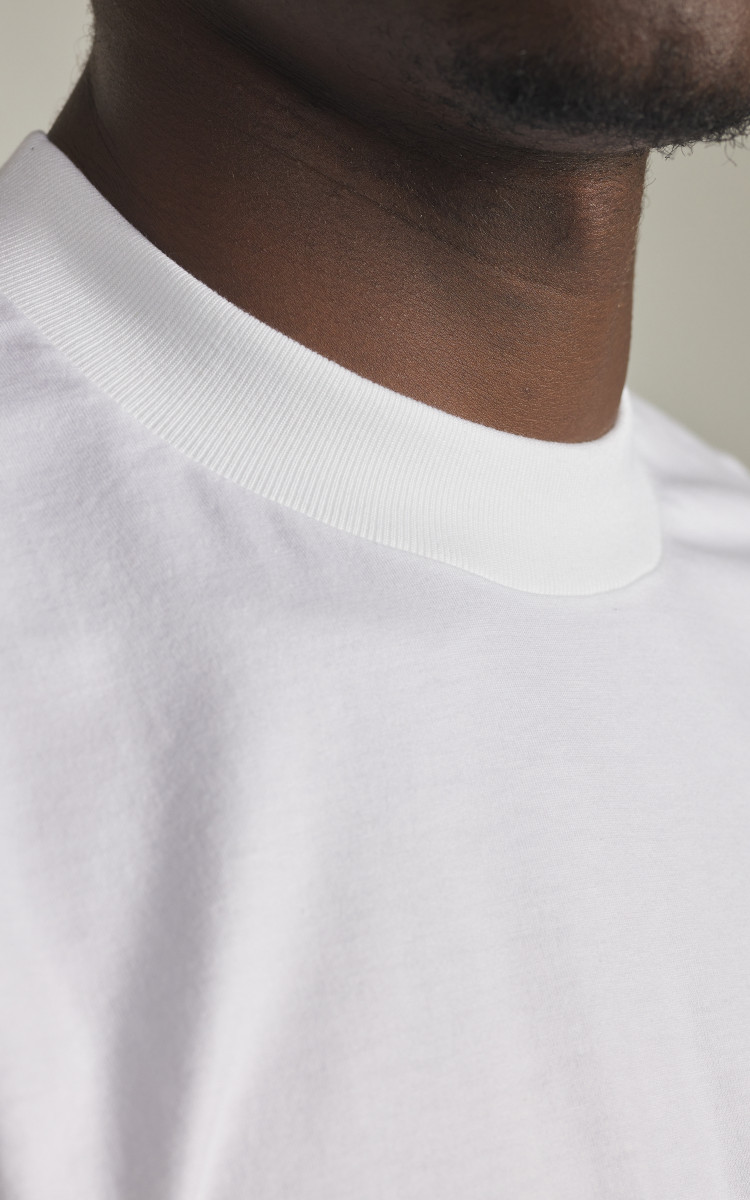Kaptain Sunshine Suvin Supima Tube Tee Light White | Cultizm
