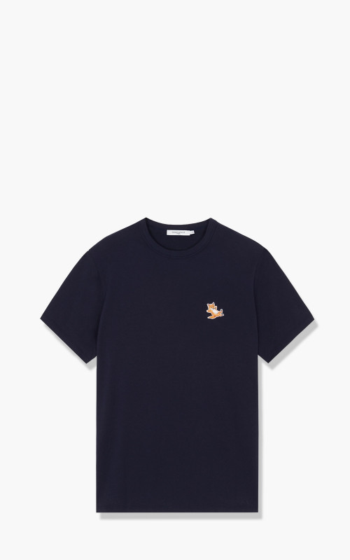 Maison Kitsuné Chillax Fox Patch Classic T-Shirt Navy GU00154KJ0010-NAVY