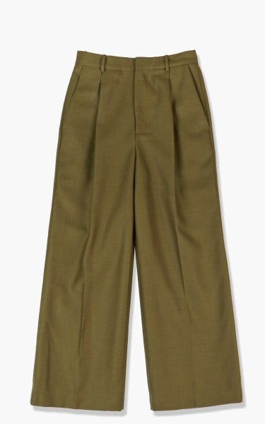 Hed Mayner Elongated Pants Wool Olive AW21_P43_OLV/WO