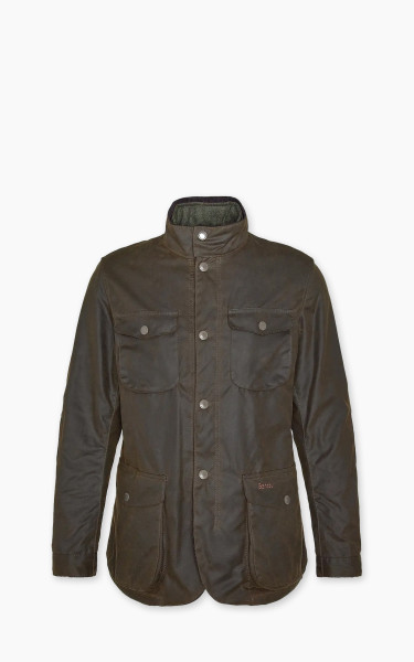 Barbour Oggston Wax Jacket Olive