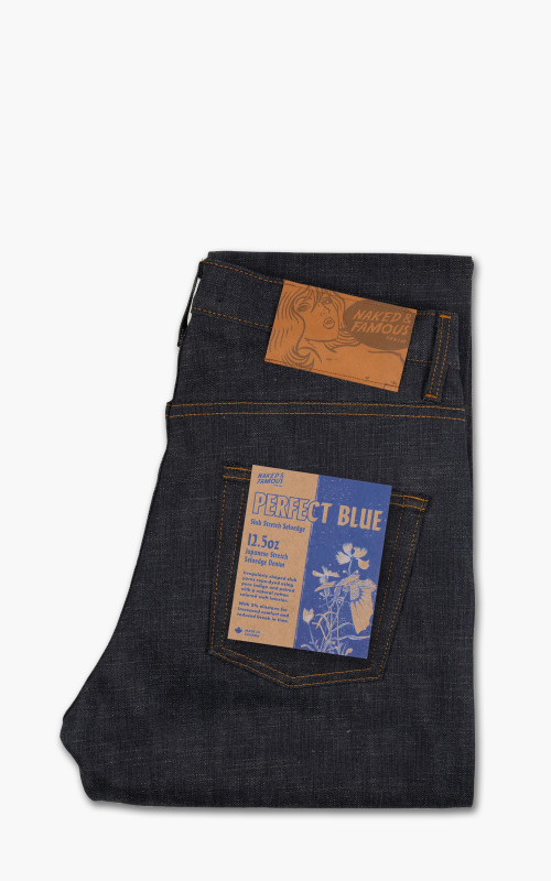 Naked & Famous Denim Easy Guy Perfect Blue Slub Stretch Selvedge