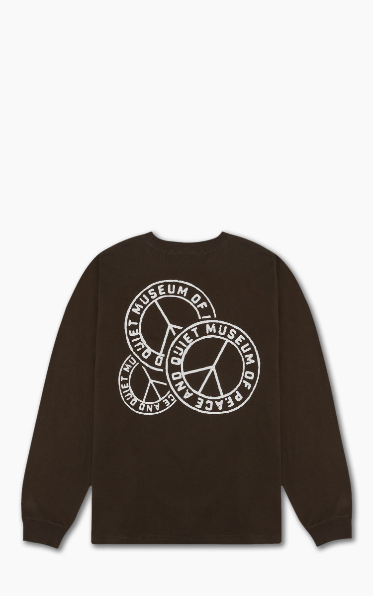 Museum of Peace & Quiet Badge LS Shirt Brown | Cultizm