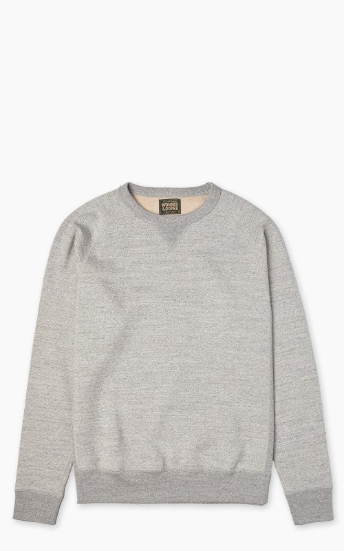 Wonder Looper Pullover Crewneck Fleeced Foxfibre® Heather Grey