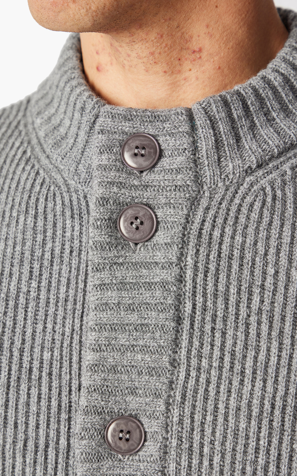 Le Mont St Michel Goinle Knit Cardigan Grey | Cultizm