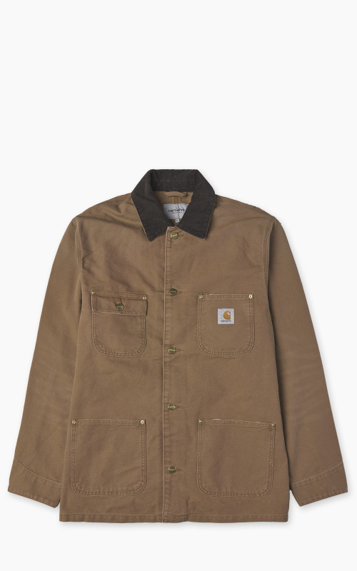 Carhartt WIP OG Chore Coat Dearborn Canvas Aged Hamilton Brown/Tobacco