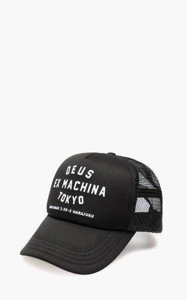 Deus Ex Machina Tokyo Address Trucker Cap Black DMW47840-Black