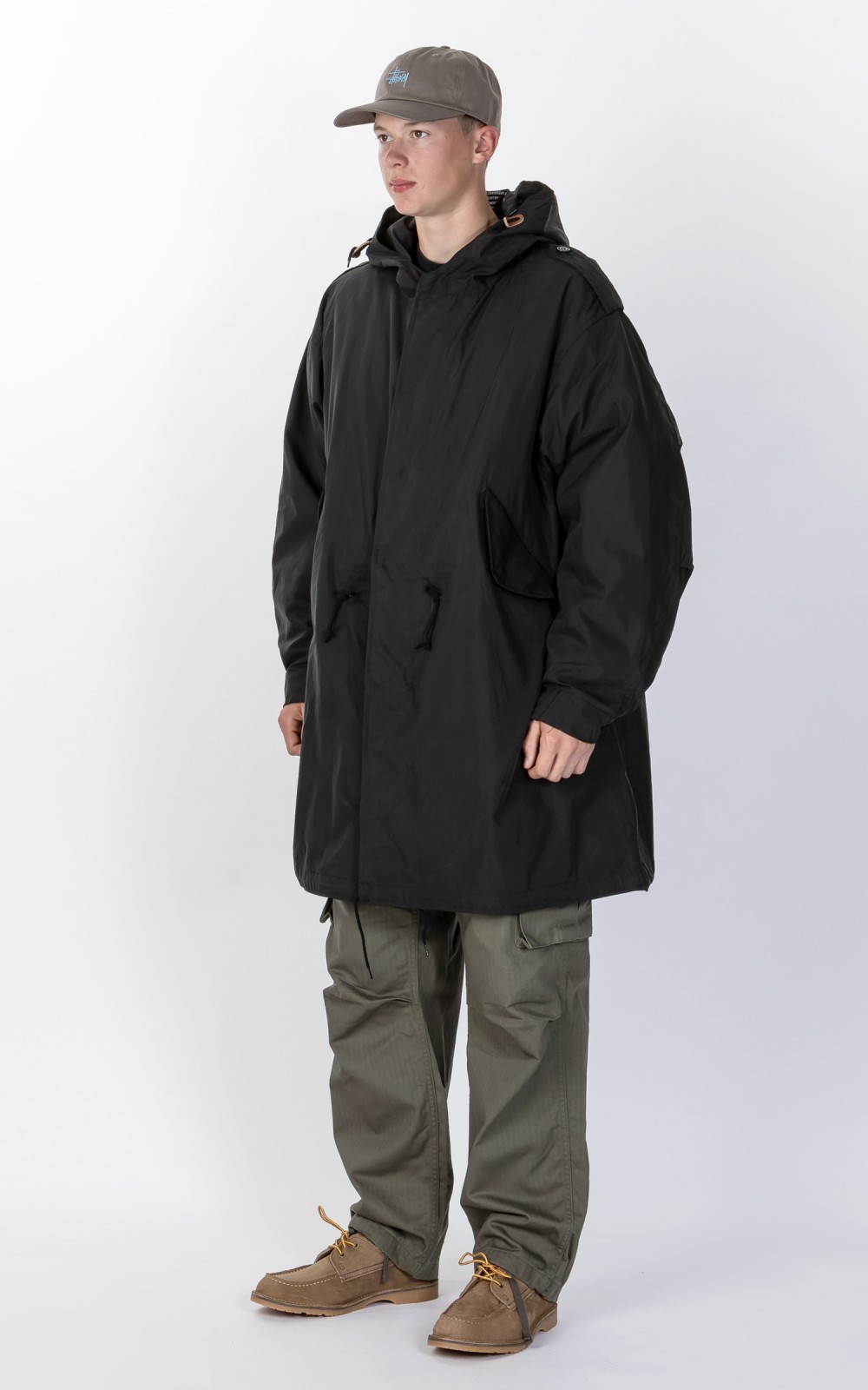 anytee［M］Super Black\" USARMY NYLON PARKA Super Black