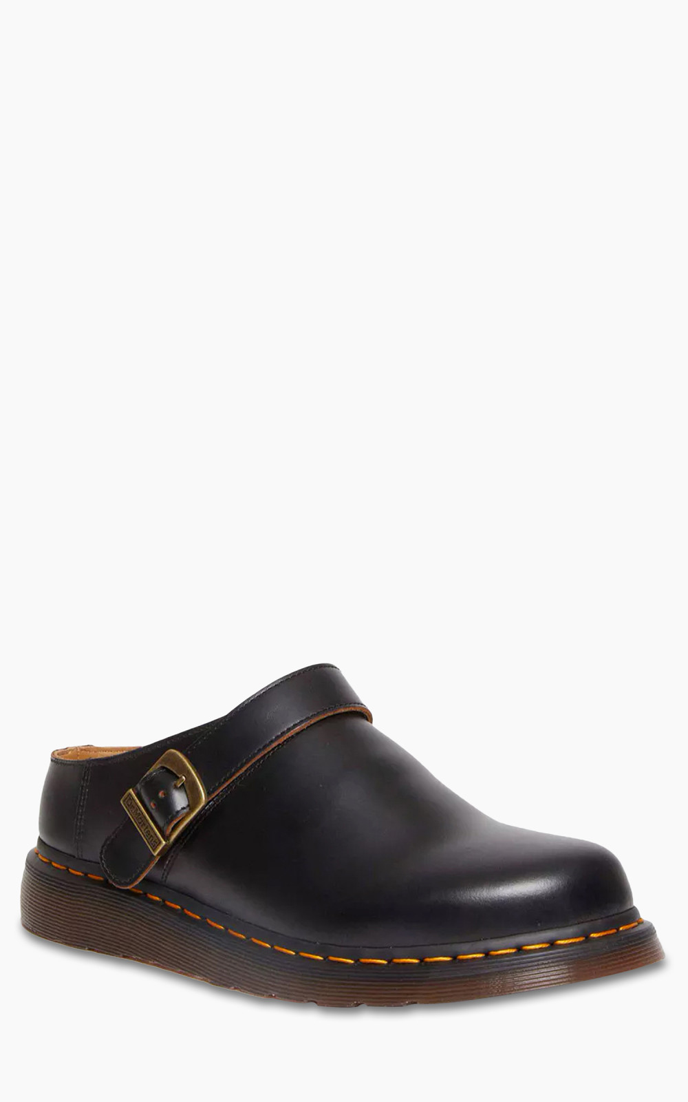 Dr. Martens Isham Buckle Mule Vintage Smooth Black | Cultizm