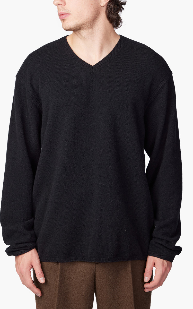 トップス AURALEE 23AW FELTED WOOL KNIT V-NECK Auralee-Felted-Wool-Knit-V-