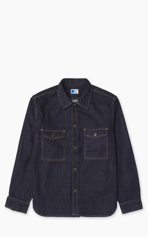 Japan Blue JBLS1017 Denim CPO Shirt Indigo 13oz