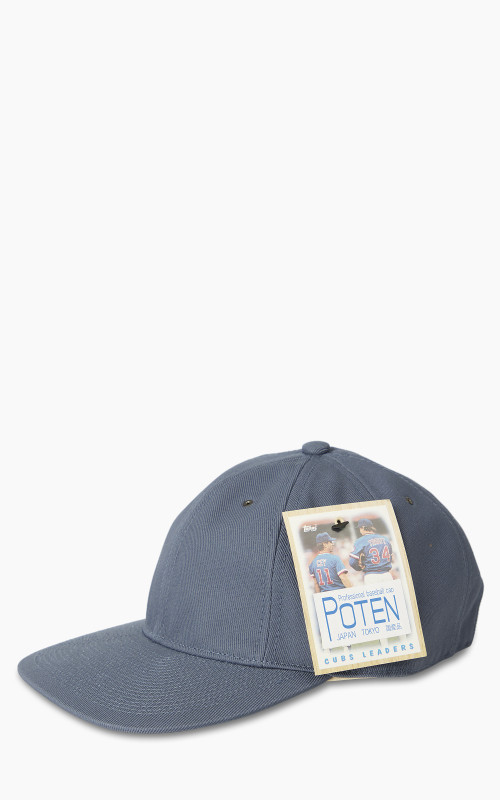 Poten Twist Yarn Baseball Cap Blue