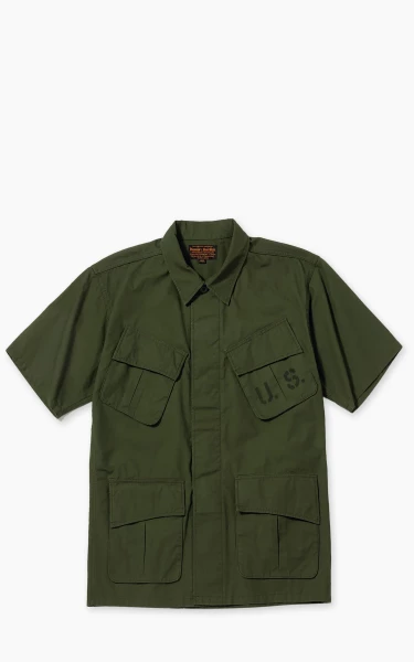 Pherrow’s 25S-PJFH1 Short Sleeve Jungle Fatigue Jacket Olive
