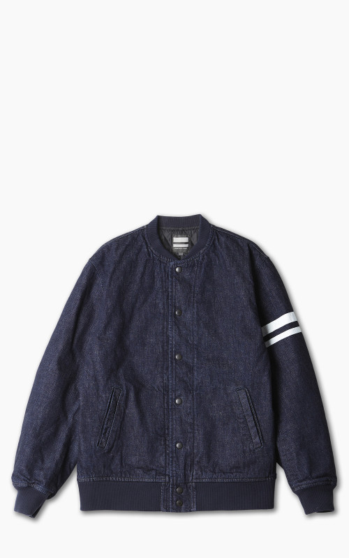 Momotaro Jeans MJK0040M23 Denim Varsity Jacket Indigo GTB