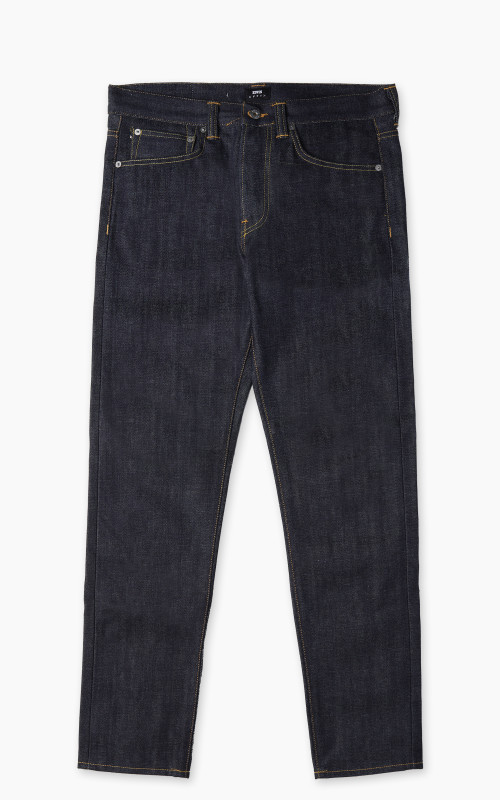 Edwin ED-80 Slim Tapered Jeans Red Listed Selvage Denim Unwashed 14oz