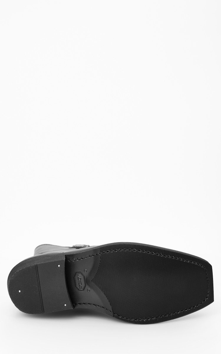 OUR LEGACY FLAT TOE BOOTブラックレザーフラットトーブーツ Our-Legacy-A4207FB-Flat-Toe-