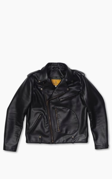 Shangri-La Heritage Chiodo Steerhide Leather Jacket Black
