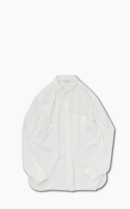 Still By Hand Regular Collar Shirt White