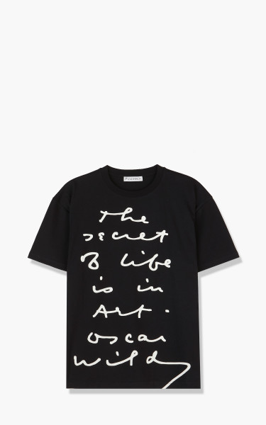 JW Anderson Quote Relaxed Fit T-Shirt Black/White JT0075-PG0772-901