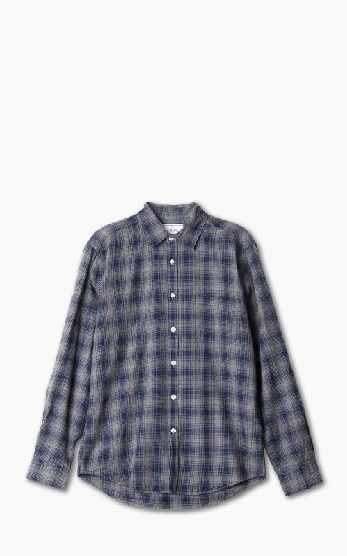 Portuguese Flannel Trinity Shirt Navy