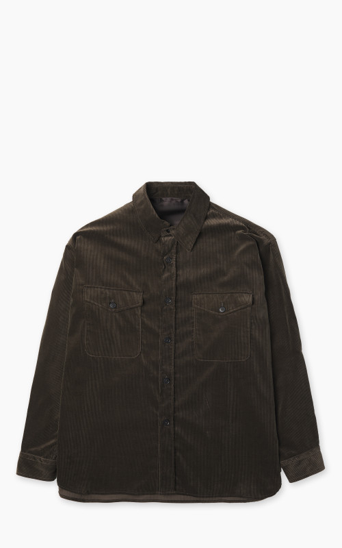 Corduroy C.P.O Shirt Jacket Brown